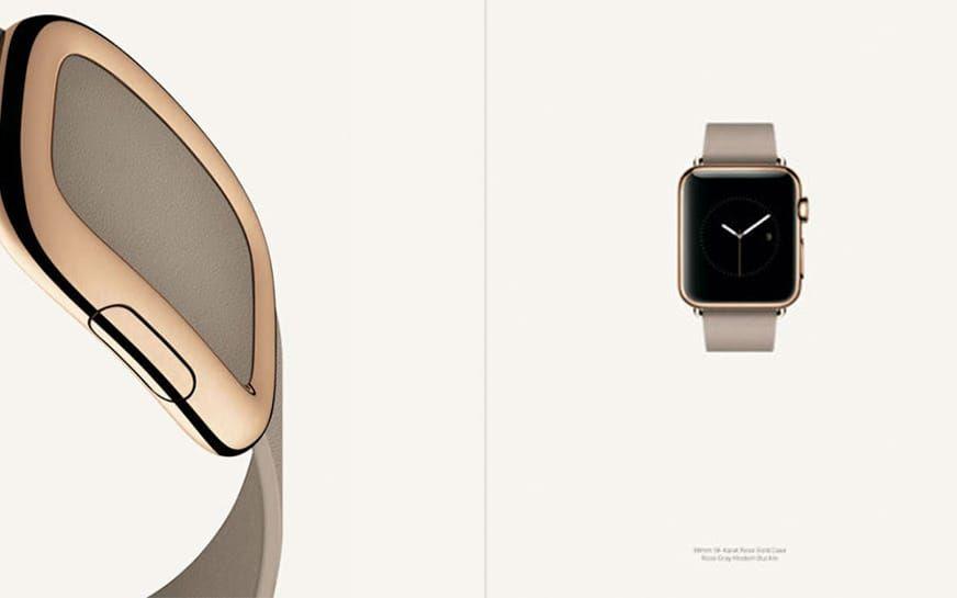 Inför butikslanseringen av Apple Watch köpte Apple tolv sidor i modetidningen Vogue.