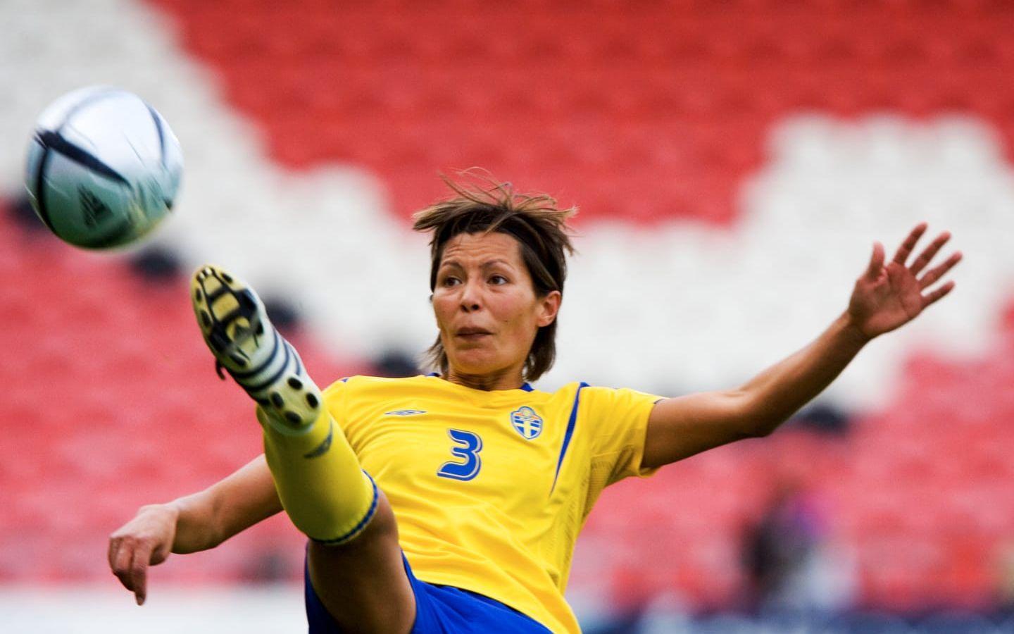 Jane Törnqvist, 42, spelade i landslaget 1996-2005 och var med i totalt 109 landskamper. Bildbyrån.