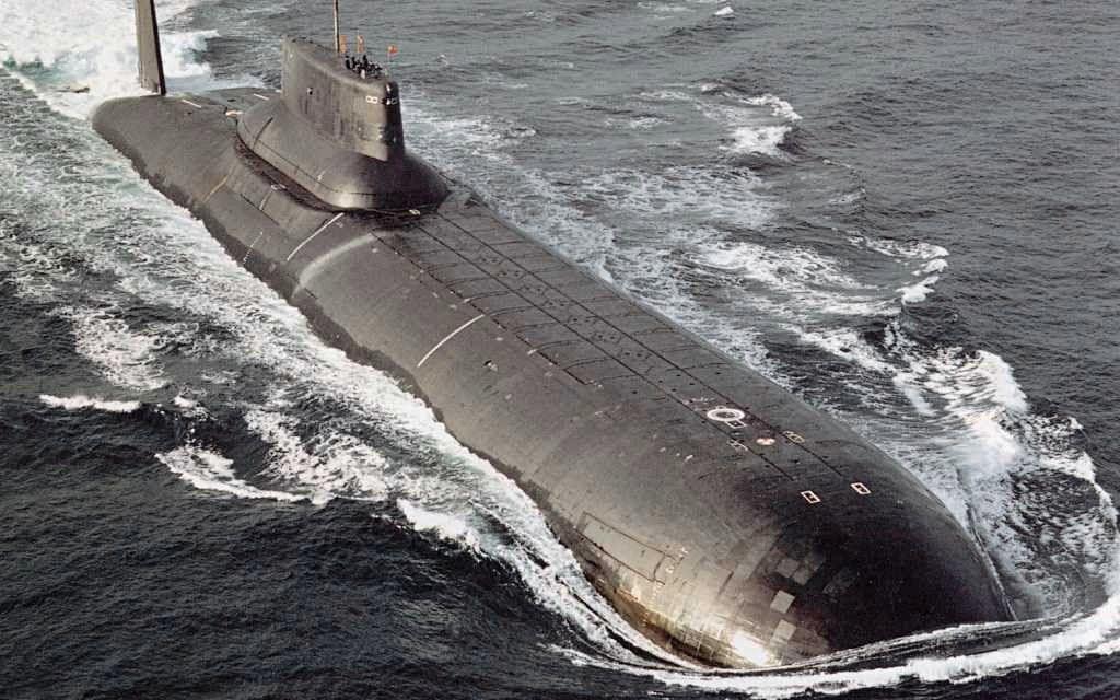 "Dmitri Donskoy" är den sista ubåten i Typhoonklassen. Ubåten på bilden är en annan ubåt i samma klass. Bild: Bellona foundation
