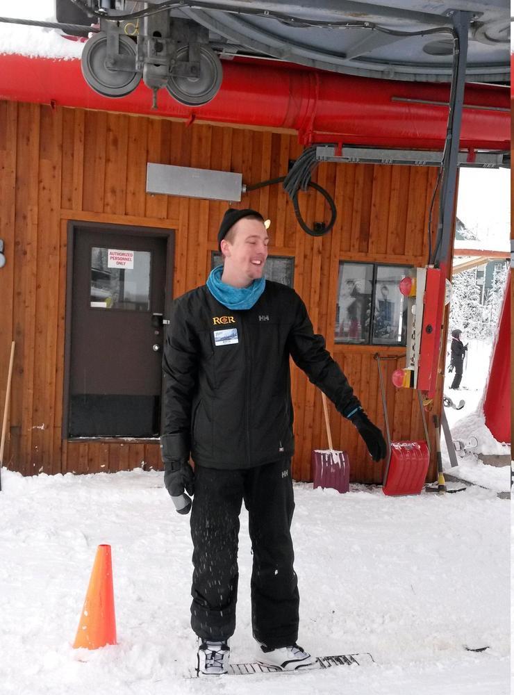 Det var ovanligt lite snö den vintern som Martin jobbade som liftvakt i Kanada, bara tre meters snödjup i stället för normala 11 meter.