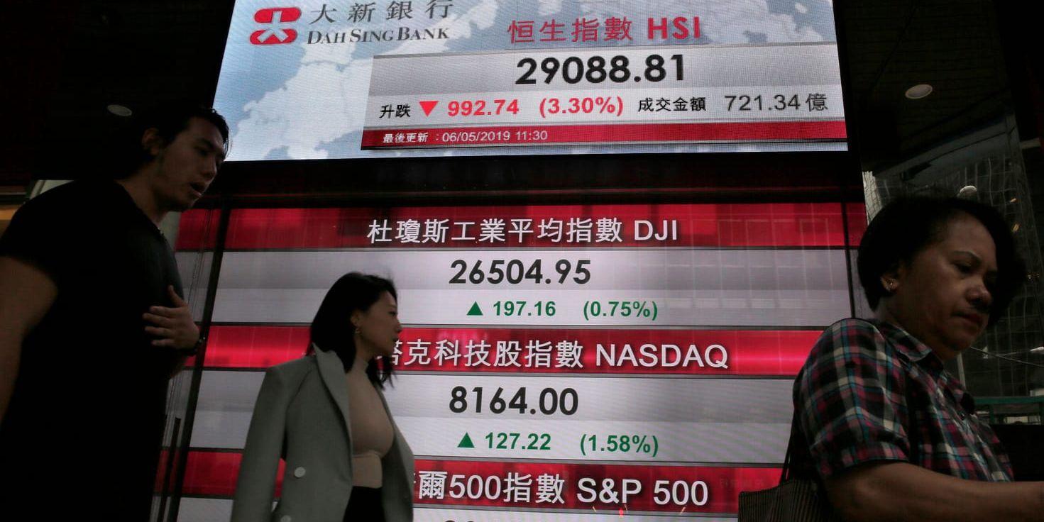 Tokyobörsen avslutade handelsveckan nedåt. Arkivbild.
