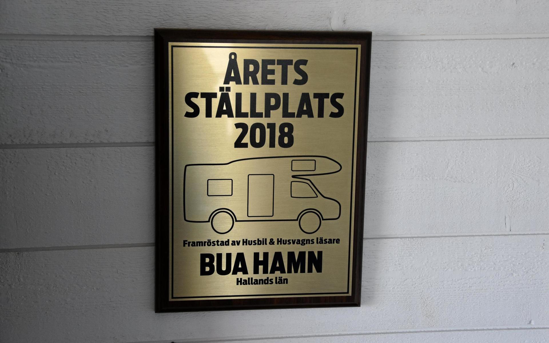 2018 vann Bua priset som bästa ställplats på husbilsmässan.