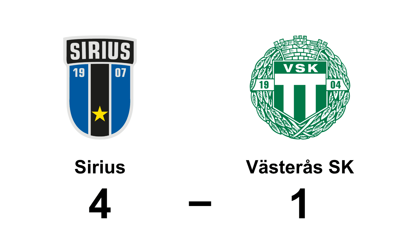 IK Sirius FK vann mot Västerås SK fotboll