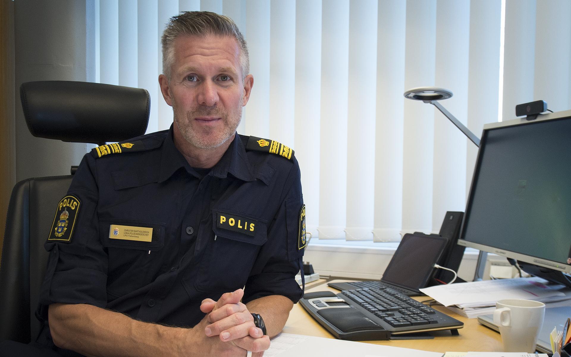 Christer Bartholdsson är närpolisområdeschef i Falkenberg. Han säger att utredningen skapat ett stort engagemang hos både allmänheten och hos polisen.