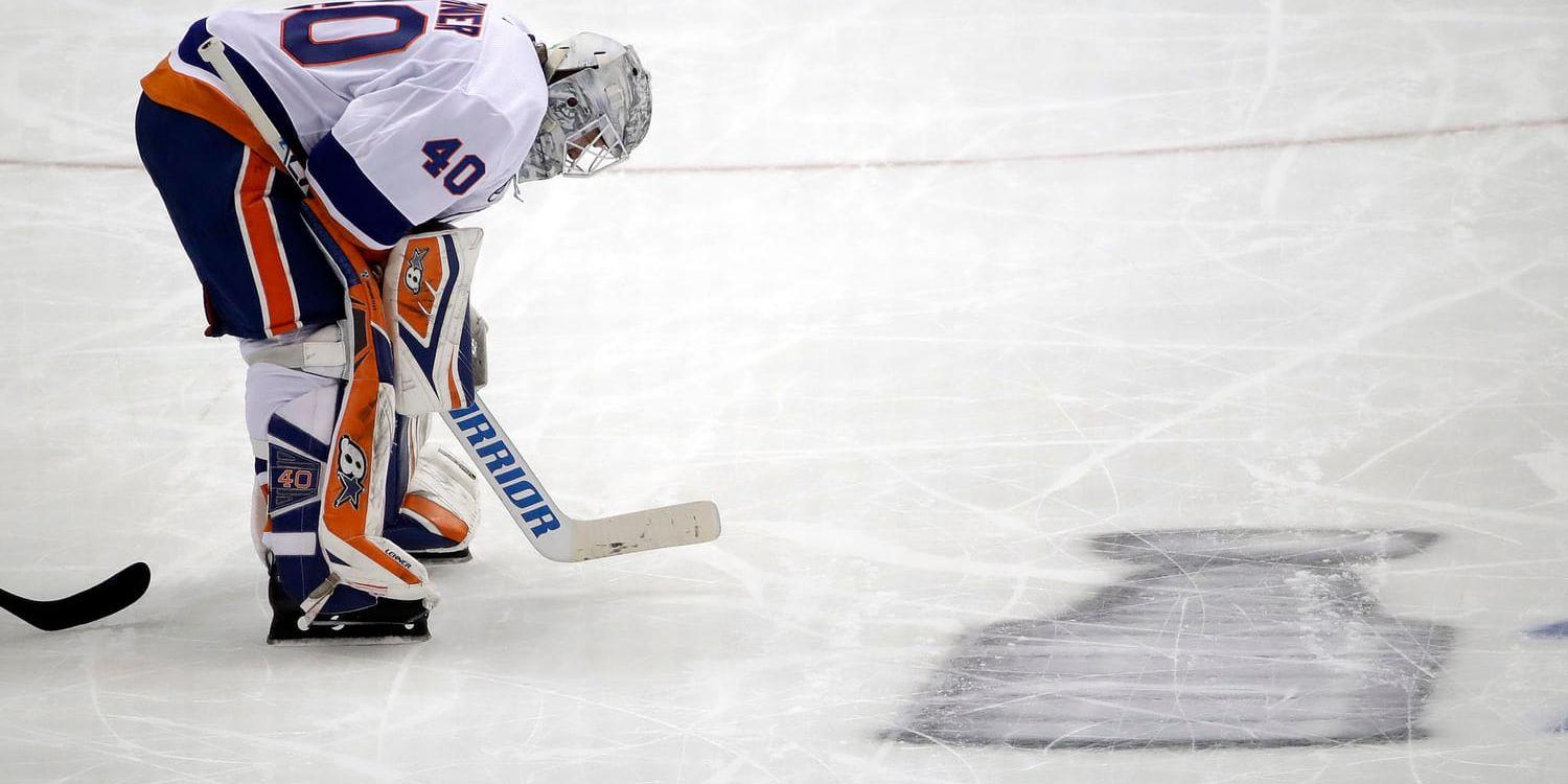 New York Islanders målvakt Robin Lehner. Arkivbild.