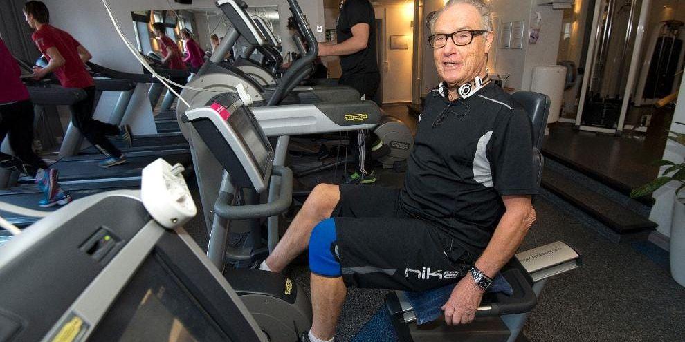 Rolf Vollstedt, 80 år, tränar regelbundet både i gymmet och på olika sorters vattengympa.