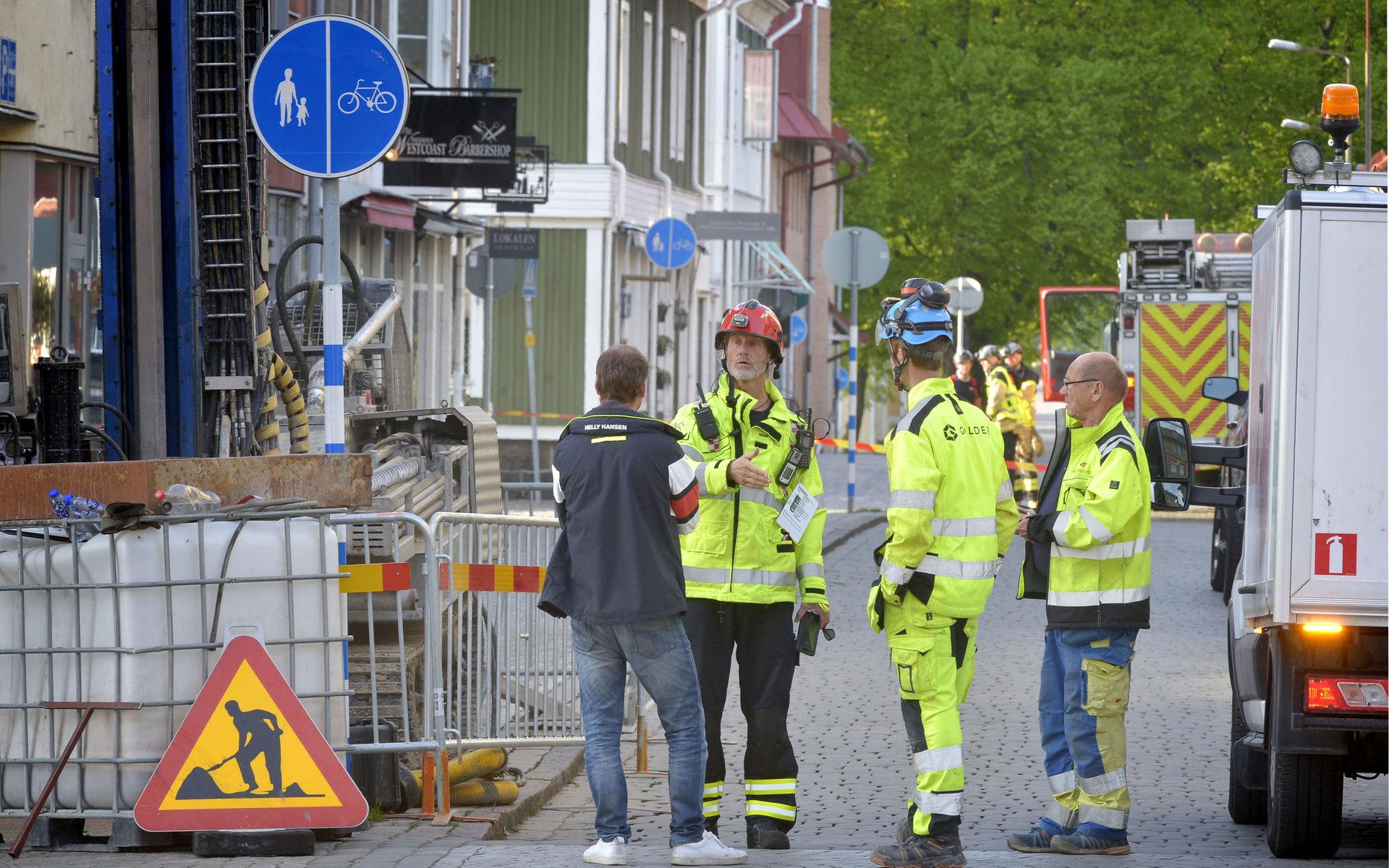 Gasolycka i centrala Varberg