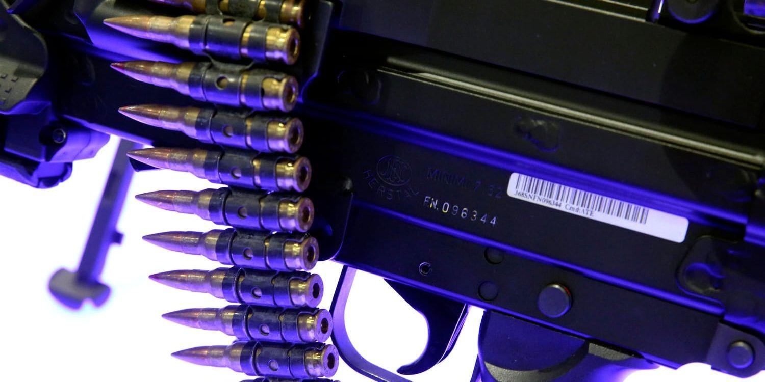 Ett automatvapen som erbjuds på exportmarknaden av den belgiska vapenproducenten FN Herstal. Arkivbild.