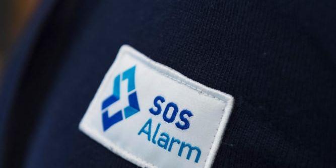 En operatör på SOS Alarm. Arkivbild.