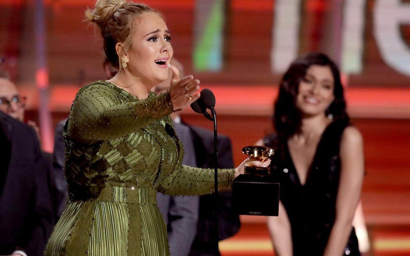 Adele blev galans största vinnare. FOTO: Matt Sayles/AP/TT