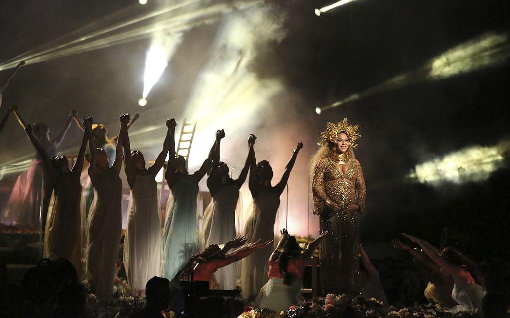 Beyoncé på Grammygalan i Los Angeles. FOTO: Matt Sayles/Invision/AP/TT