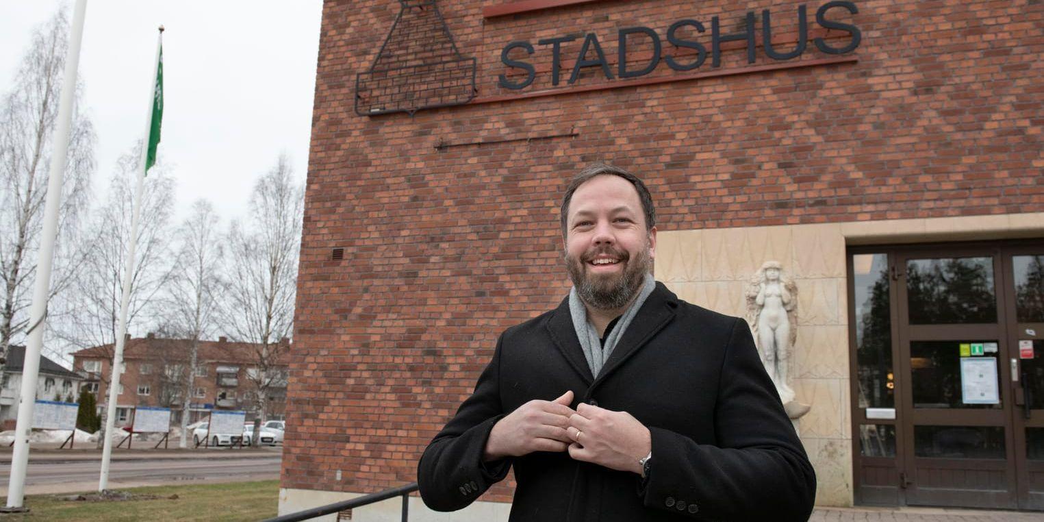 Jens Fischer, kommunalråd i Hagfors för Oberoende realister. Fem månader efter valet har lokala partier etablerat sig i styret i 49 svenska kommuner. I en av dem, Hagfors, är det lokala partiet i ensamt styre.