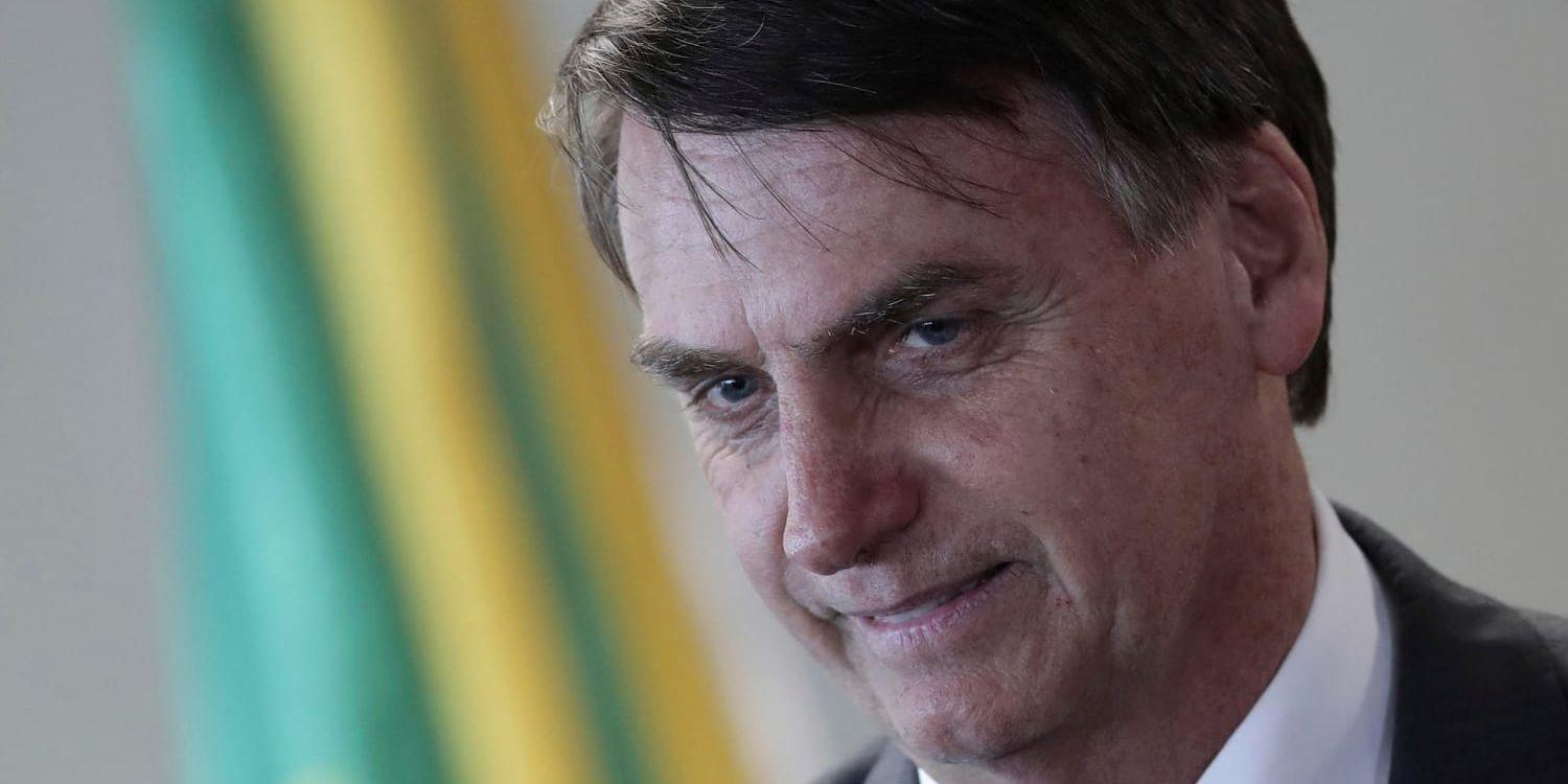 Jair Bolsonaro tillträder den 1 januari. Arkivbild.