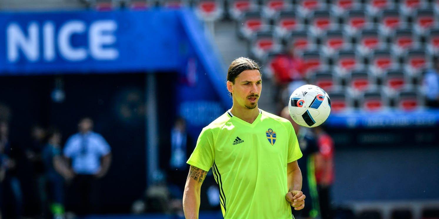 Zlatan Ibrahimovic har ännu inte meddelat Sveriges förbundskapten Janne Andersson att han skulle vara intresserad av en comeback i landslaget. Arkivbild.