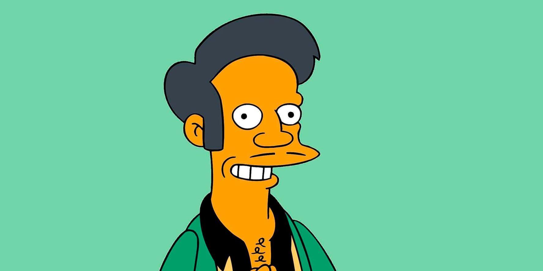 Den indiske butiksägaren Apu i "The Simpsons". Arkivbild.