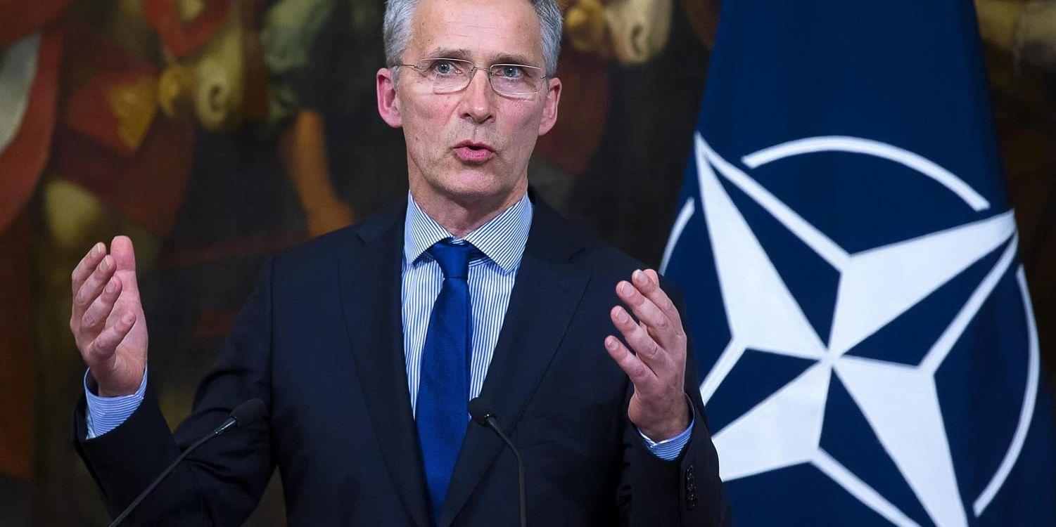 Natos generalsekreterare Jens Stoltenberg som snart får ytterligare ett medlemsland i försvarsalliansen. Arkivbild.