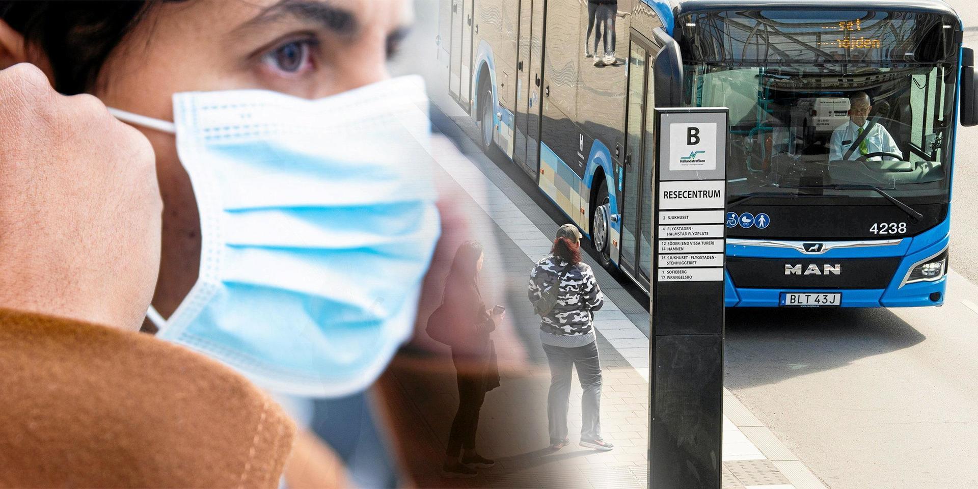 Från och med 1 juni tas den halländska rekommendationen om att alltid använda munskydd i kollektivtrafiken och i inomhusmiljöer där det är svårt att undvika trängsel bort.