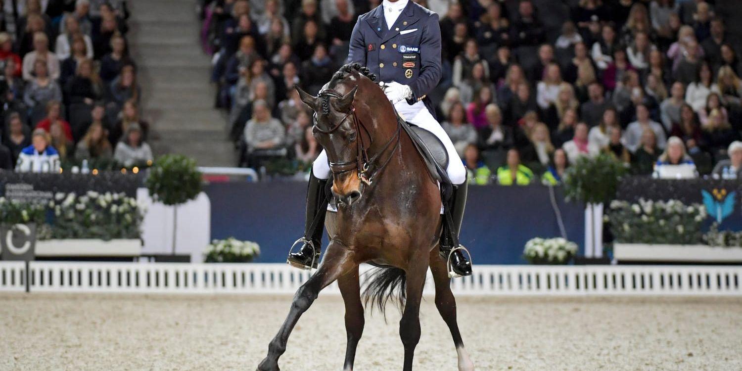 Patrik Kittel tar med hästen Deja till världscupfinalen i Paris. Arkivbild.