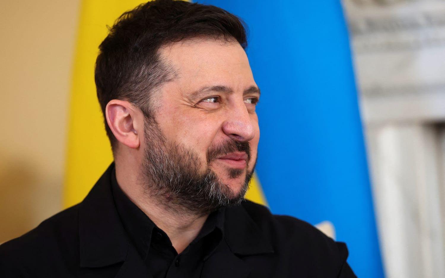 Ukrainas president Volodymyr Zelenskyj på en bild tagen i London i mars.