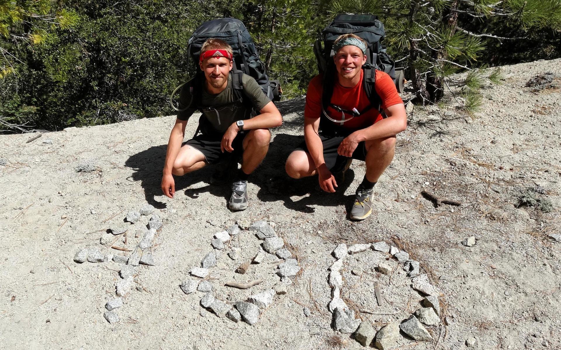 2013 gjorde Robin och Rasmus Nilsson – också från Halmstad – verklighet av Robins PCT-dröm. Från staden Campo på den mexikanska gränsen till Manning Park strax norr om USA:s gräns till Kanada är det drygt 400 mil.