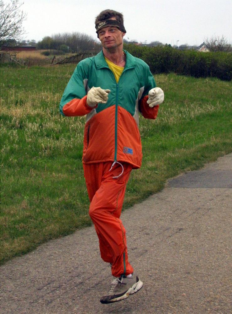 Peter Ingemarsson vid 40 års ålder. På den tiden då han fortfarande tävlade i löpning.