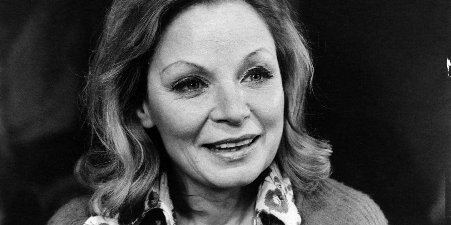 Sångerskan och skådespelaren Ulla Sallert 1973. Arkivbild.