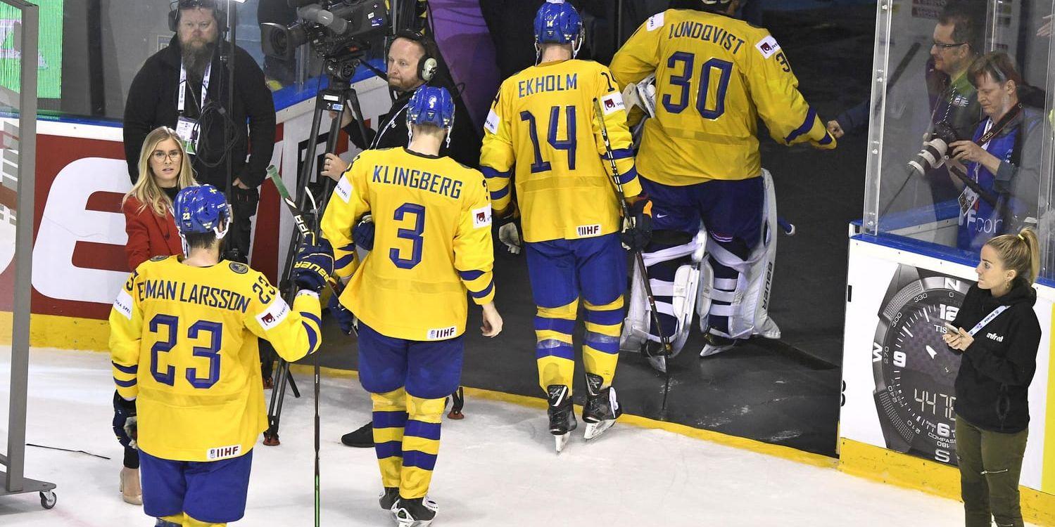 1 789 000 svenskar såg VM-kvartsfinalen i ishockey där Sverige förlorade mot Finland.