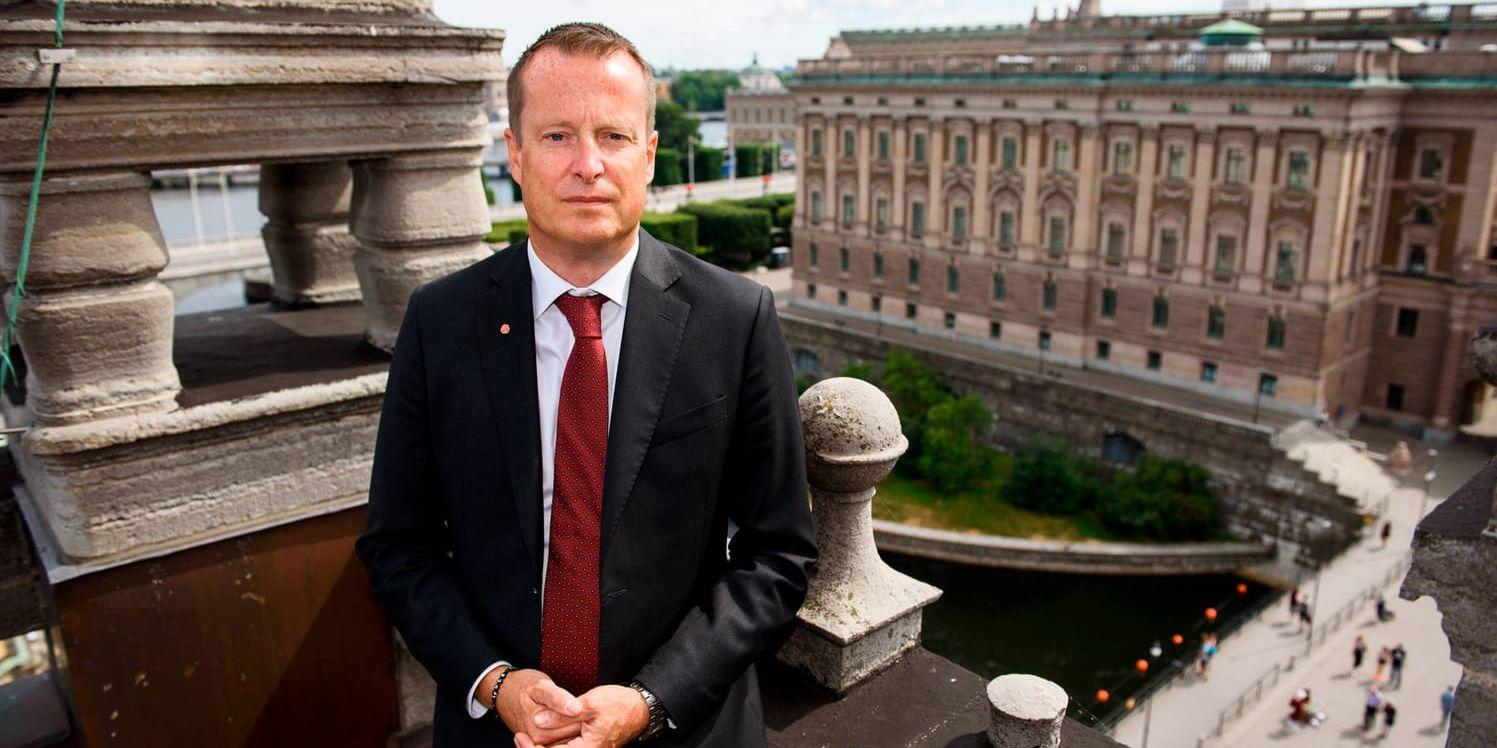 Anders Ygeman, talare och avgående inrikesminister.