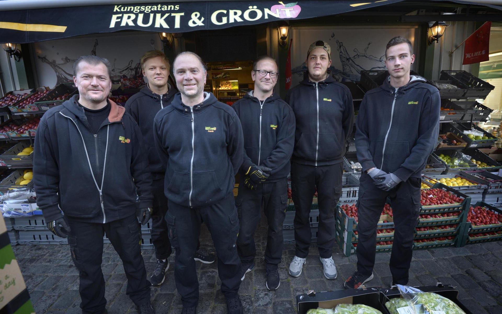 Gänget som ska göra det. Från vänster: Daniel Ivarsson, Elias Handin, Patrik Tjernberg, Kalle Ivarsson, Robin Rivero, och Oskar Skog