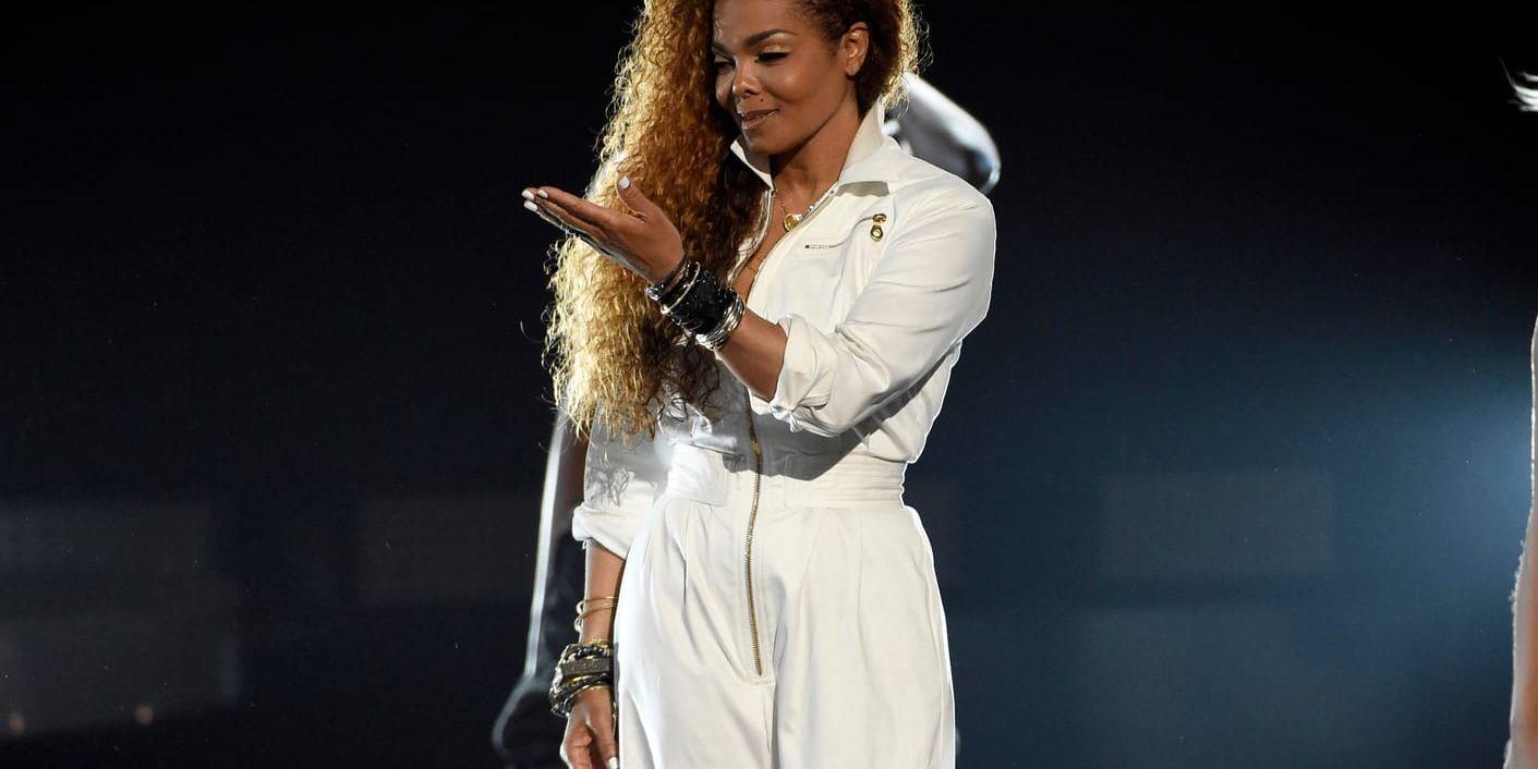 Artisten Janet Jackson hedras med Billboard Icon Award. Arkivbild.