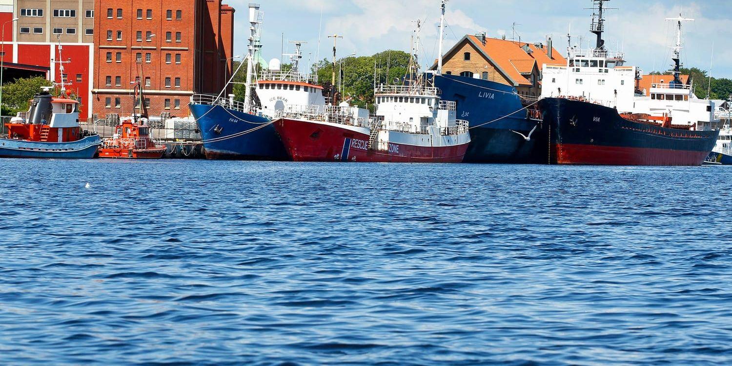 Lupin Shipping hade tidigare verksamhet i Falkenbergs hamn.
