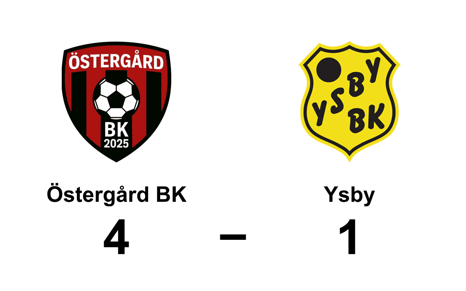 Östergård BK vann mot Ysby BK