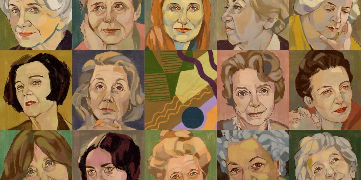 14 kvinnor som alla fått Nobelpriset i litteratur hyllas på Dramaten i december. Pressbild.