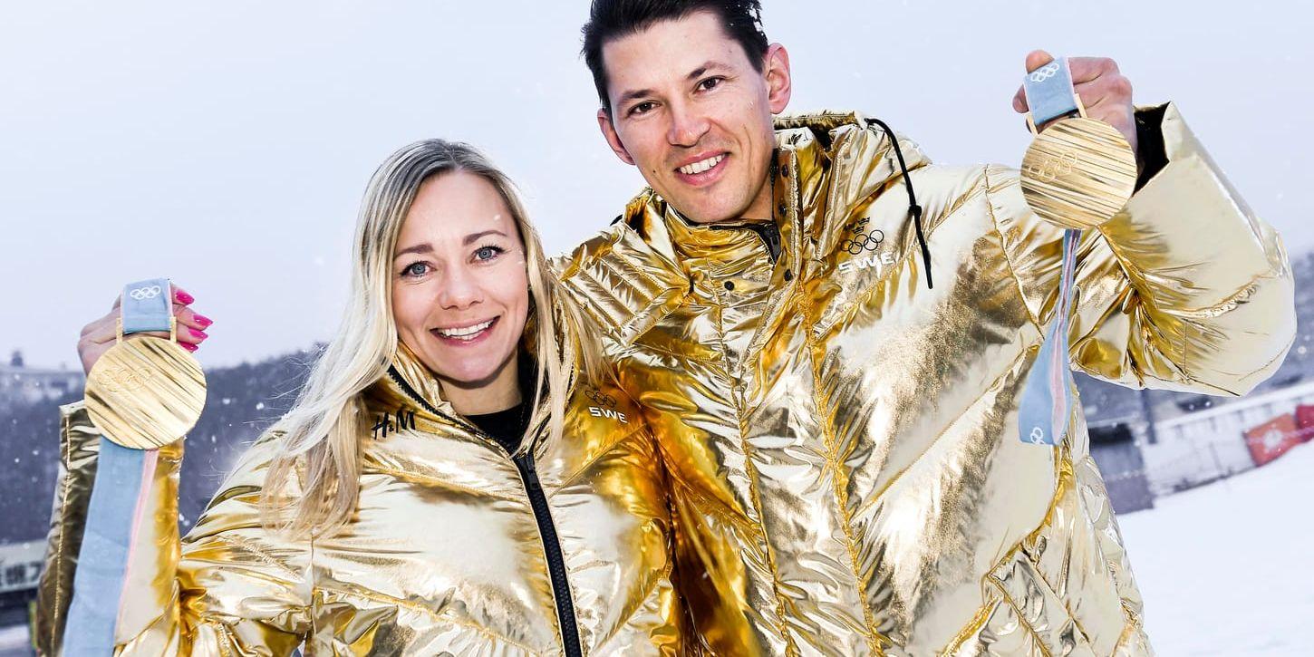 Nu går teknikåkarna, bland dem slalomguldmedaljörerna Frida Hansdotter och André Myhrer in i alpina VM i Åre. Arkivbild.