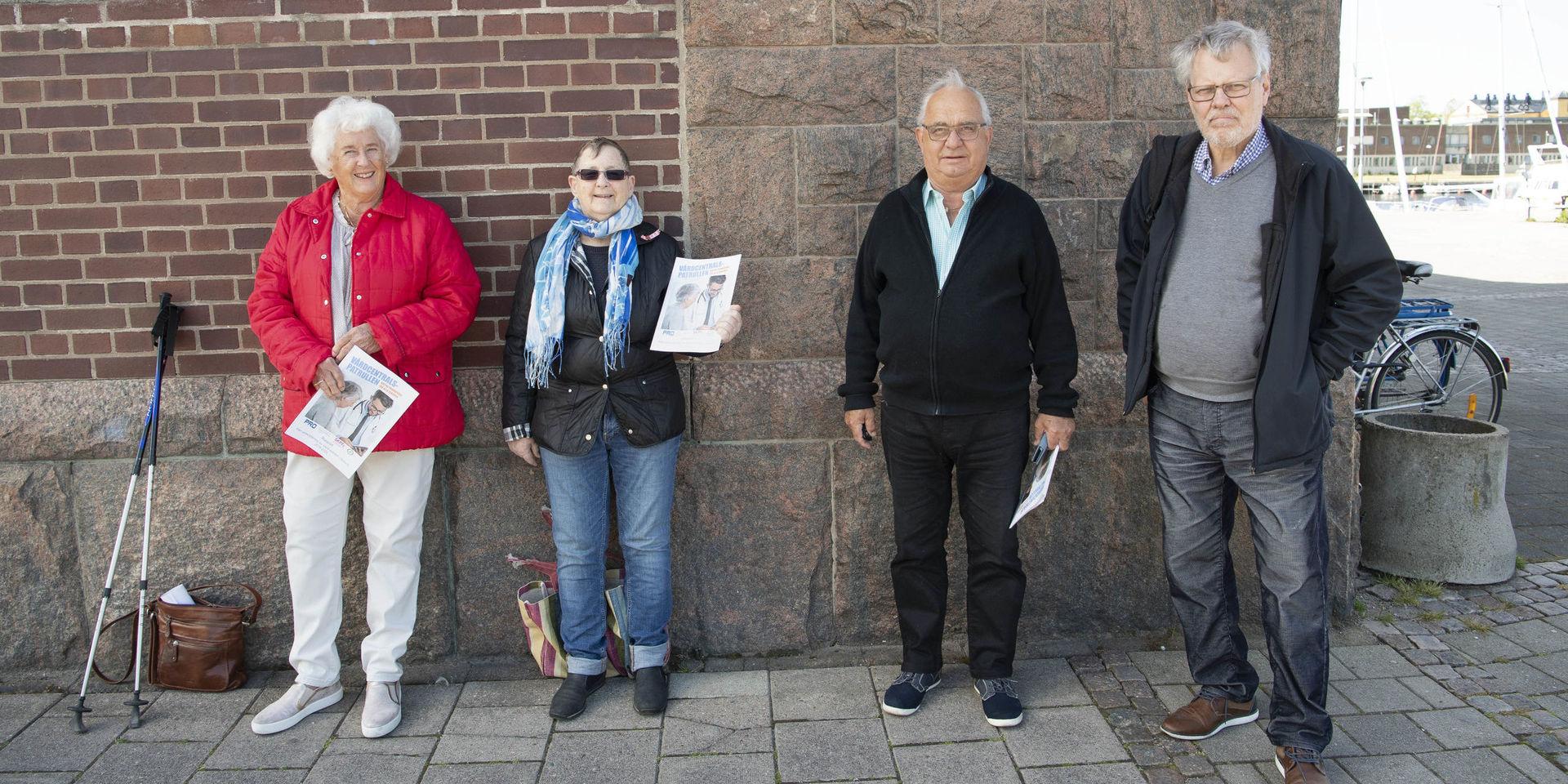 Ann-Margret Nilsson, Anna-Greta Bengtsson, Åke Persson och Leif Gustavsson har ingått i den projektgrupp som lett undersökningen av länets vårdcentraler, men hela 45 medlemmar från olika pensionärsorganisationer har deltagit i arbetet.