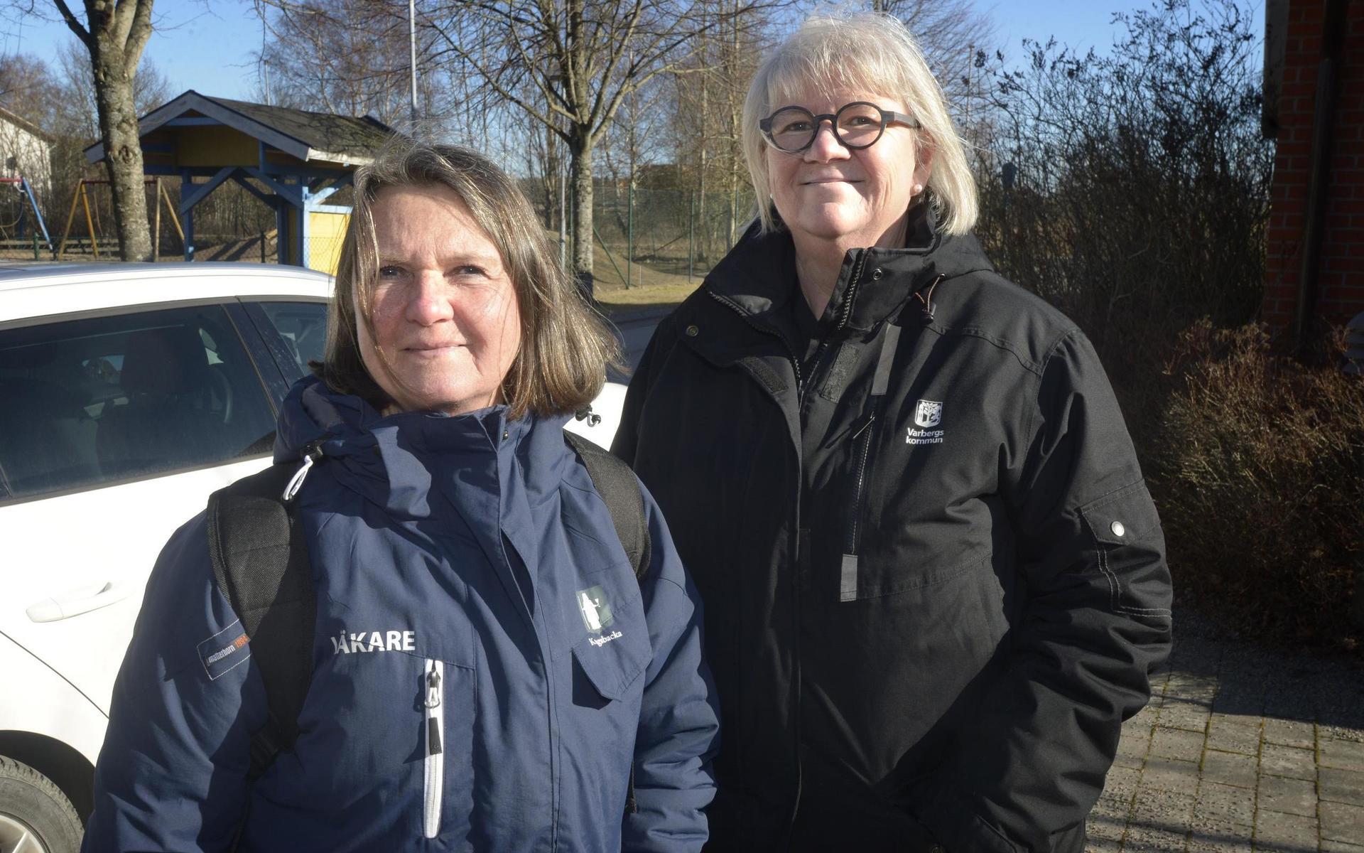 Läkaren Barbro Asserlund och kommunsjuksköterskan Ann-Charlotte Edentoft arbetar inom den numera permanenta vårdmodellen läkarmedverkan i hemsjukvården.