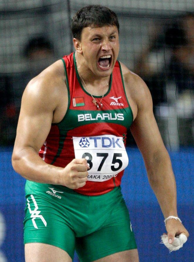 Ivan Tsikhan, Vitryssland. Fälldes 2012. Tog guld i EM 2006 i Göteborg. Tävlar i slägga. Foto: TT