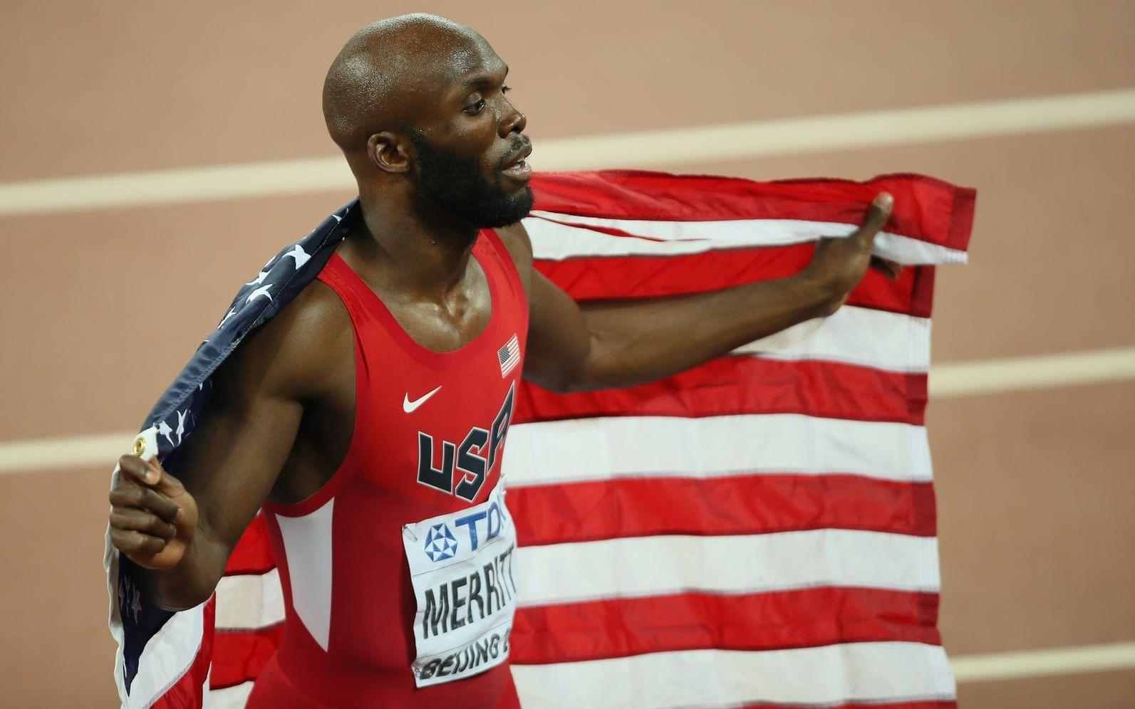 LaShawn Merritt, USA. Fälld 2009. Springer 200 m, 400 m och stafett. Foto: Bildbyrån