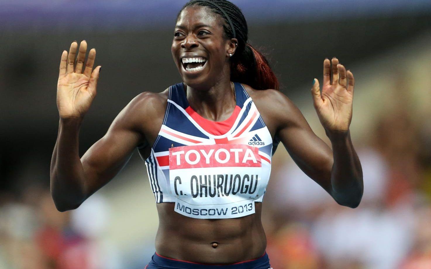 Christine Ohuruogu, Storbritannien, tävlandes i friidrott som fälldes 2006. Foto: Bildbyrån