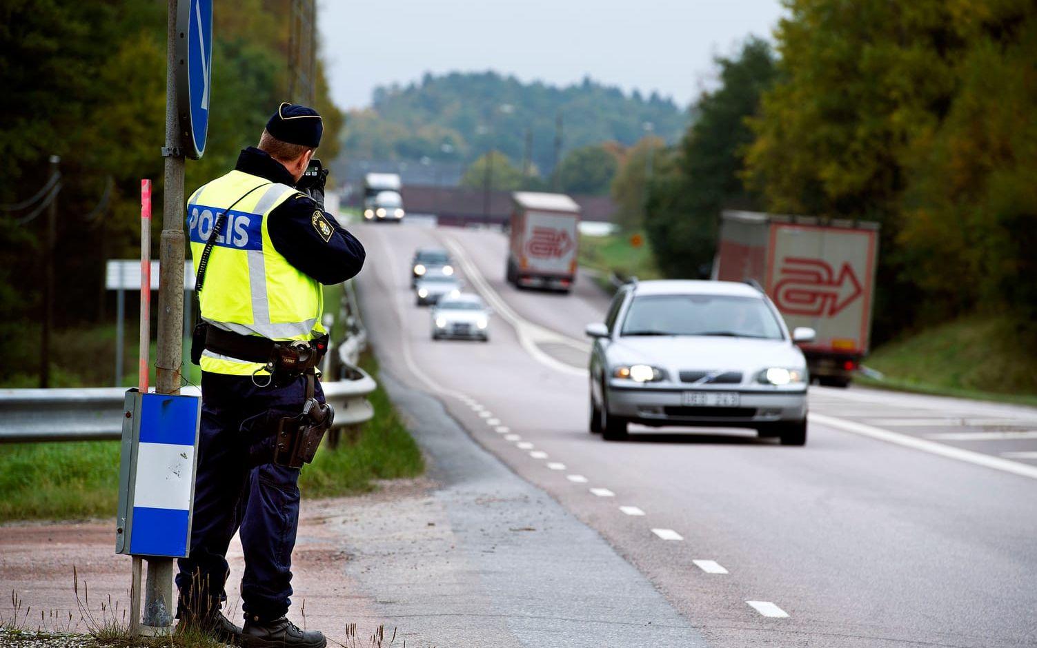 Polisen satsar nu extra på att få fast fartsyndare. Bild: Bengt Christian/arkiv