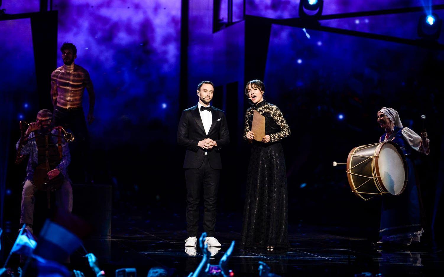 Petra Mede ledde Eurovision song contest 2016. Foto: TT