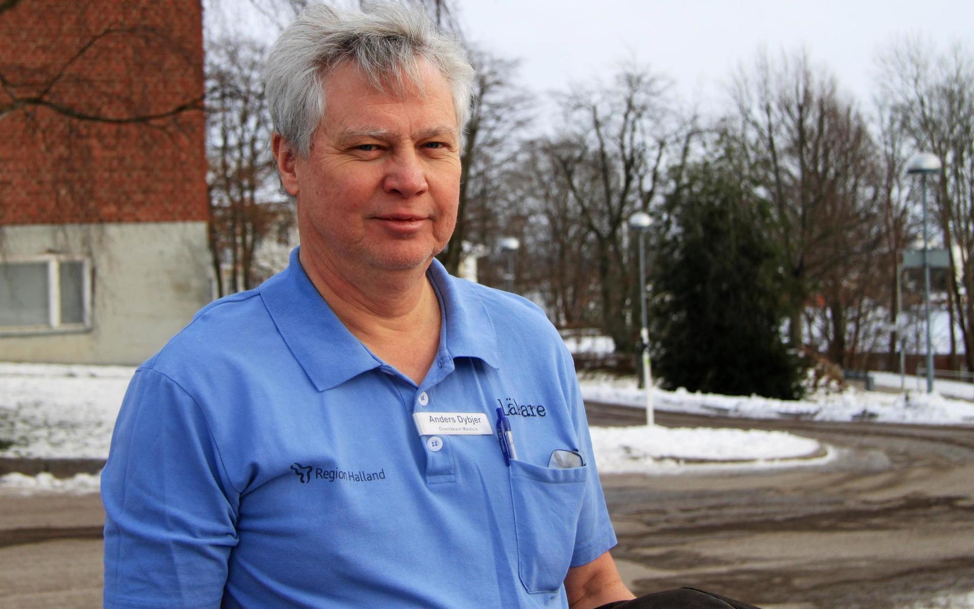 Anders Dybjer, överläkare på medicinkliniken på Hallands sjukhus Halmstad, har jobbat med covidpatienter under hela pandemin.