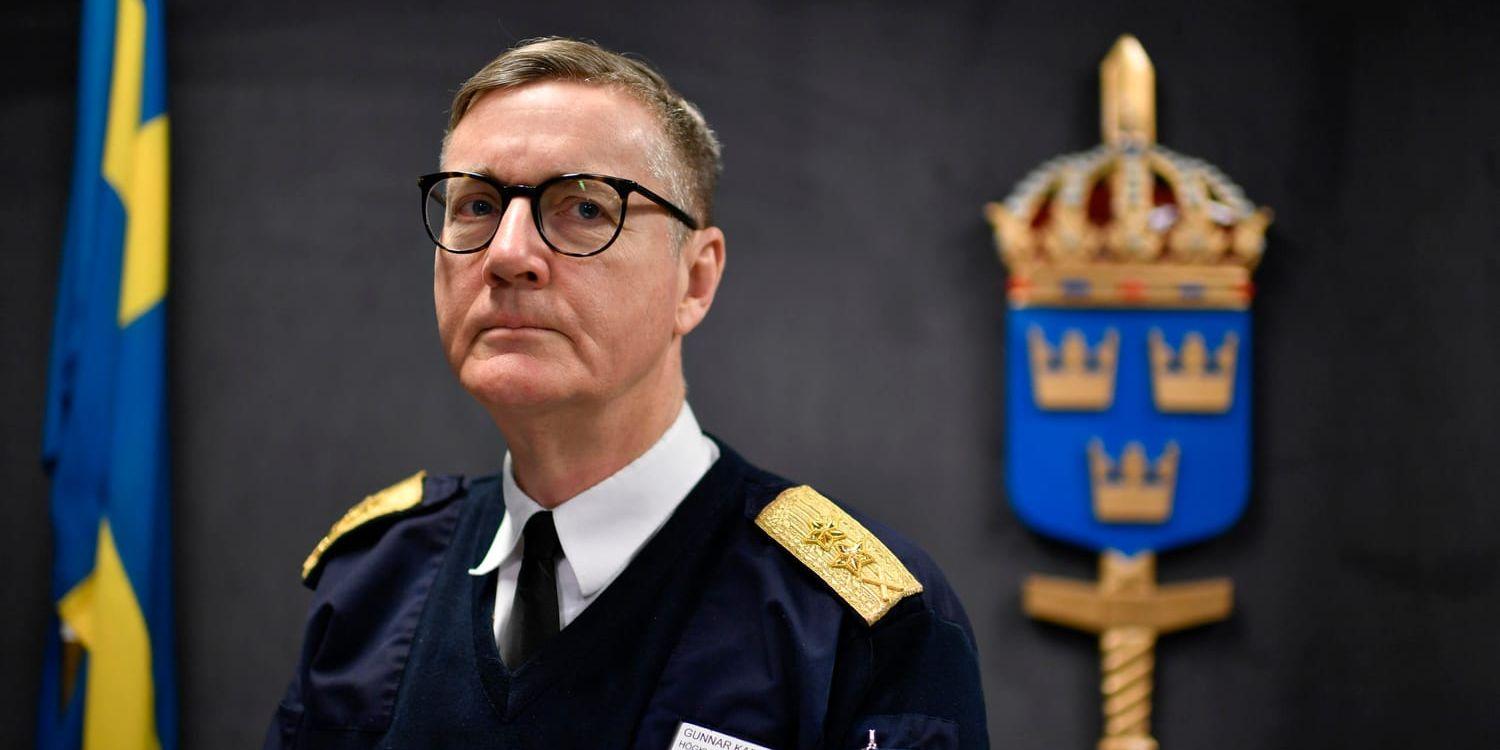 Gunnar Karlson, chef för militära underrättelse- och säkerhetstjänsten Must, varnar för att terrorgruppen IS kan komma tillbaka och etablera nya baser på andra håll i världen.