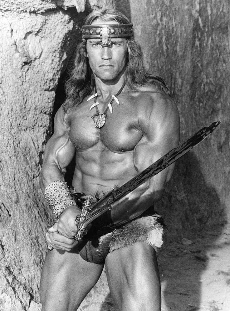 Så här vältränad har ​Arnold Schwarzenegger varit en gång i tiden och fortsätter att hålla formen. Foto: TT.