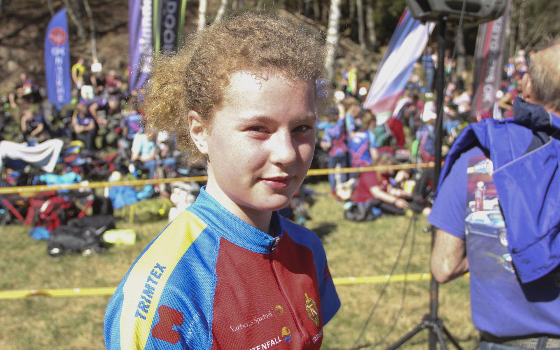 Maja Karmstig kom femma i klassen. Veckan tidigare slutade 14-åringen trea i Sydsvenska mästerskapen.