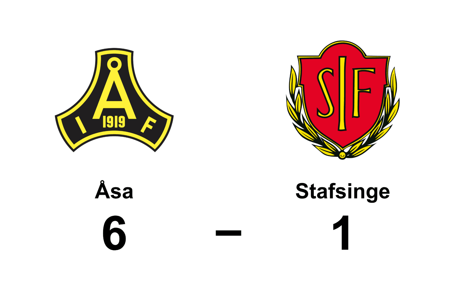 Åsa IF fotboll vann mot Stafsinge IF