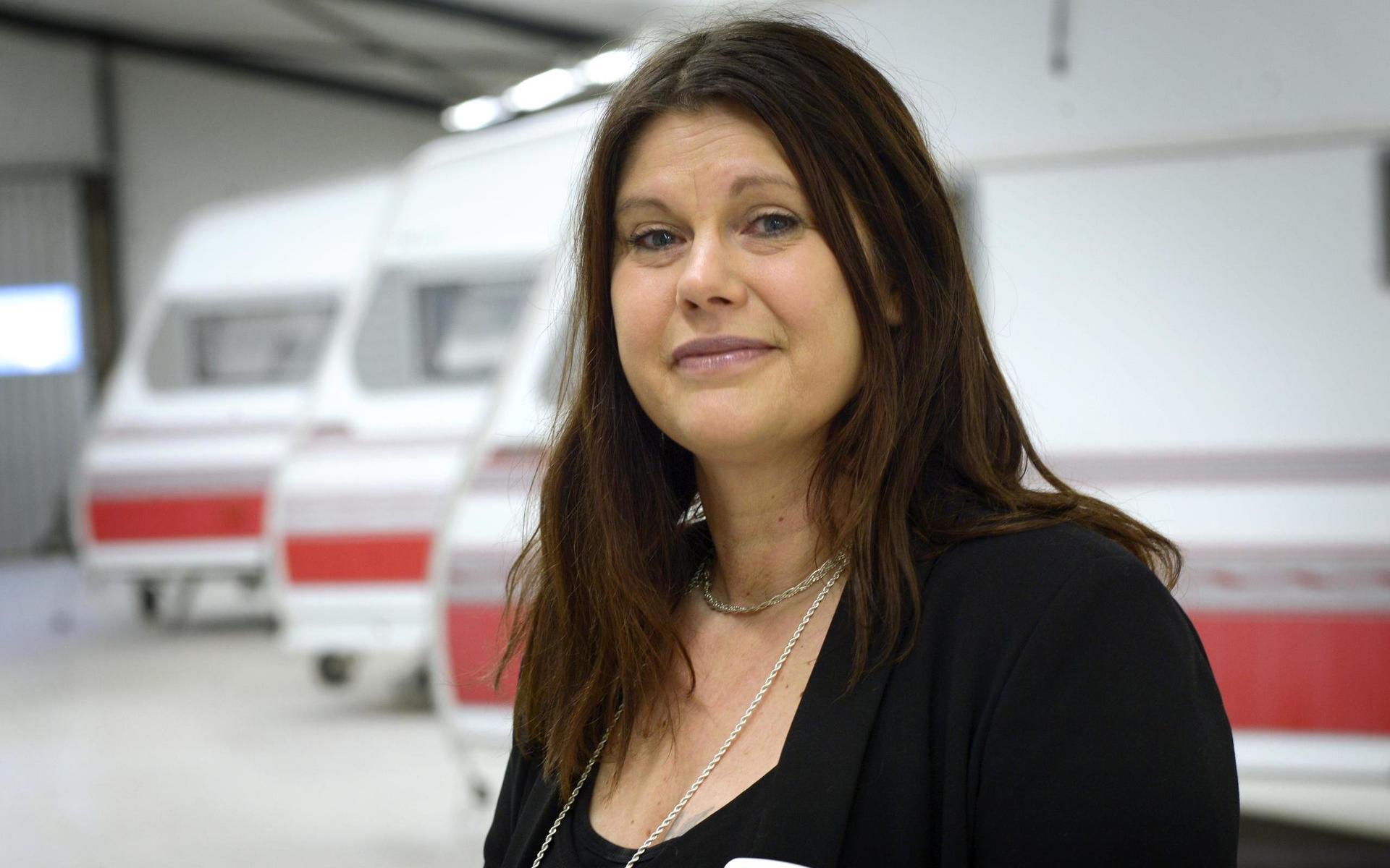 Annica Åberg har startat husvagnsföretag i Espevik.