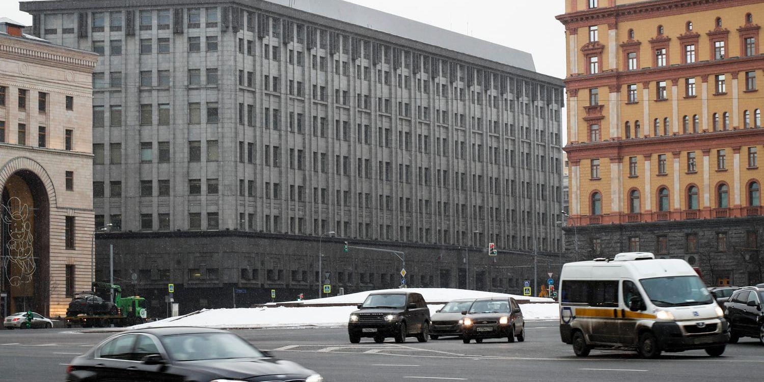 Den ryska säkerhetstjänsten FSB:s högkvarter i Moskva. Arkivbild.