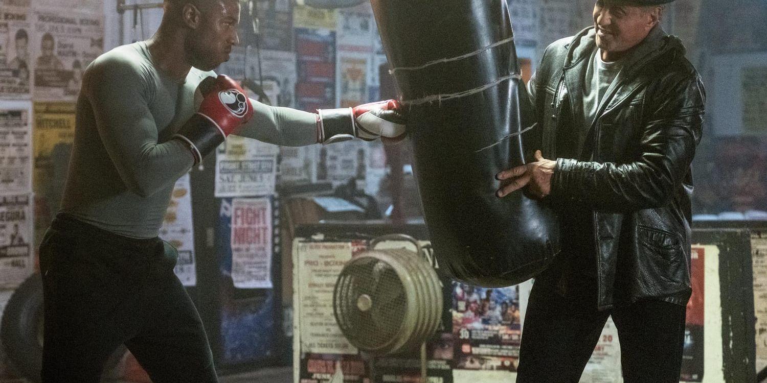 Boxande hjältar i två generationer möts i "Creed 2". Michael B Jordan och Sylvester Stallone är båda mycket bra i sina roller som Adonis Creed och Rocky Balboa. Pressbild.