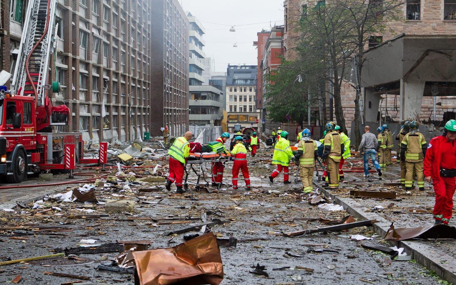 Åtta dog av bomben i Oslo för fem år sedan – och ett par timmar senare blev tragedin ännu mycket större. Bild: Berit Roald, Scanpix Norge